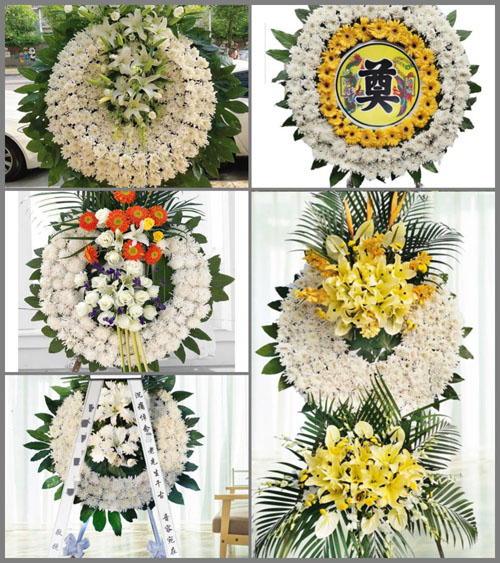 山西晋中灵石县段纯镇宿龙村花圈速递